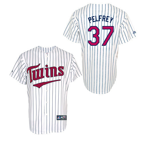 Mike Pelfrey #37 MLB Jersey-Minnesota Twins Men's Authentic 2014 ALL Star Alternate 3 White Cool Base Baseball Jersey